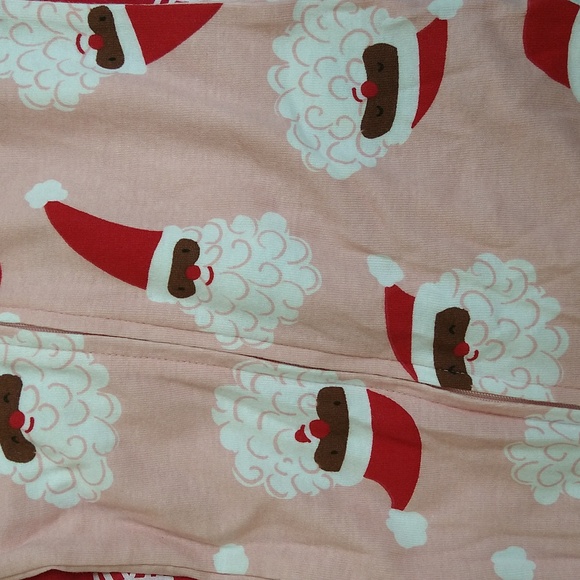NEW! Toddler Christmas Snowflake Reindeer / Santa Footed Pajama Set - Carter's - Picture 5 of 14